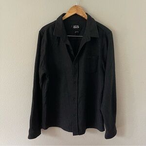 Native Youth Mens Heavyweight Black Wool Blend Shirt Size XL